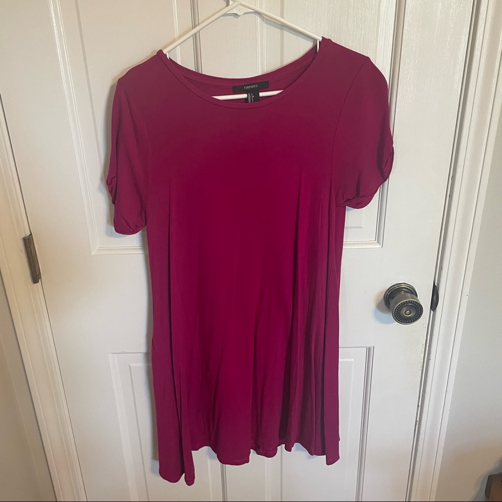 Forever 21 Pink Tshirt dress Size S
